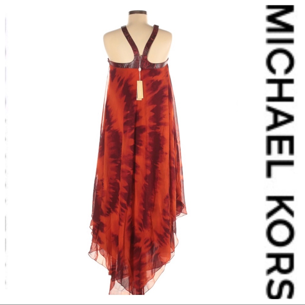 💕SALE💕 NWT Michael Kors Runway Silk Dress - Picture 1 of 6